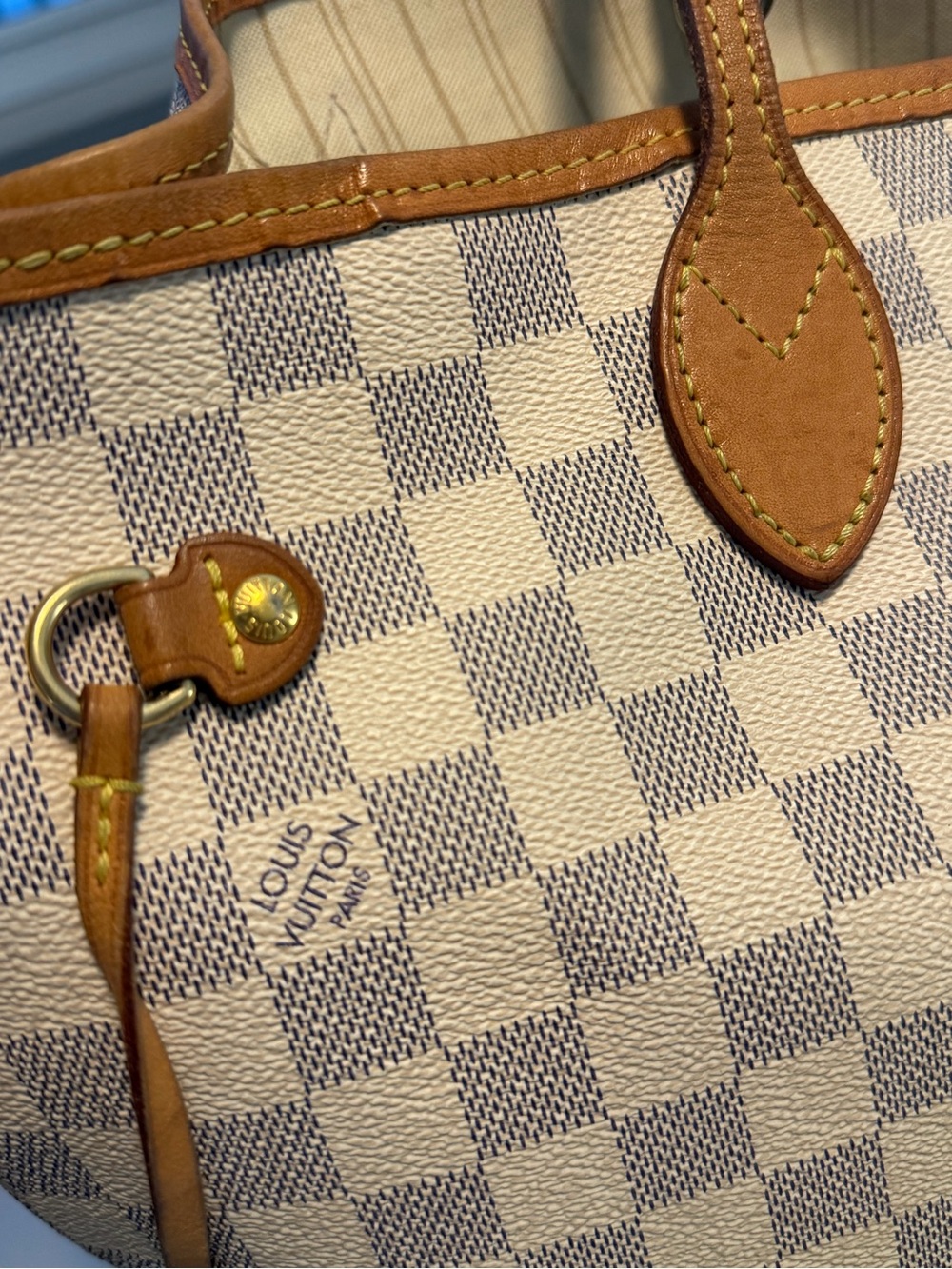 Louis Vuitton Neverfull MM in Azur - Picture 5 of 7